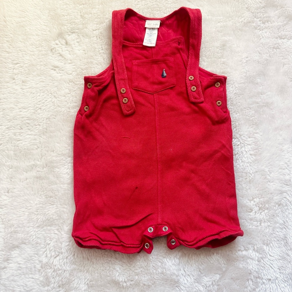 Red Boat Dungarees and Bodysuit Set 1.5 -2 year - Picture 10 of 12